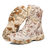 Thumbnail for Men's Camo Outdoor Casual High Top Tactical Military Boots