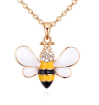 Thumbnail for Summer Jewelry Necklace Lady Cartoon Cute Drop Oil Studded Bee Pendant