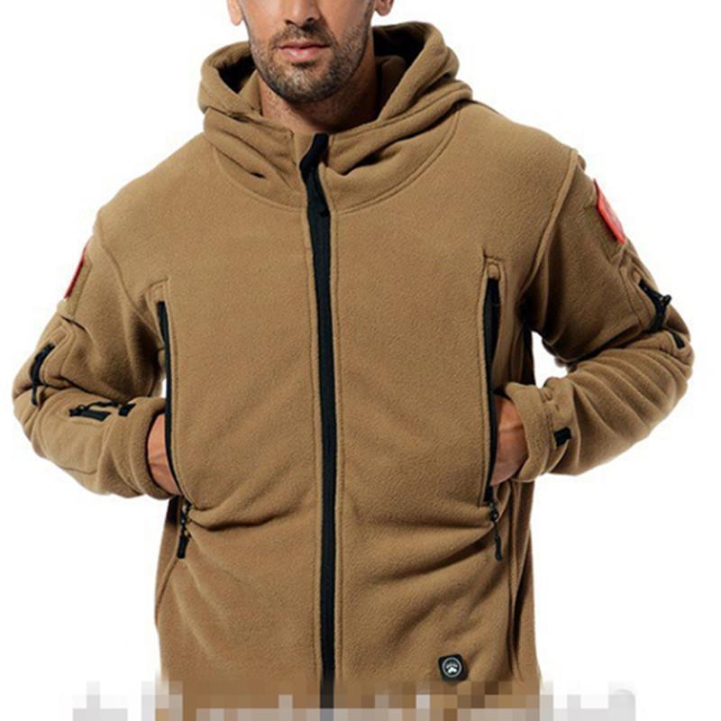 Men Military Winter Thermal Fleece Tactical Jacket Outdoors