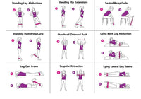 Thumbnail for Gym Fitness Resistance Bands for Yoga Stretch Pull Up Assist Bands