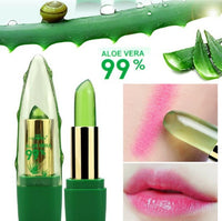 Thumbnail for Aloe Vera Gel Color Changing Lipstick Gloss Moisturizer Anti-drying Desalination Fine-grain Lip Blam Care