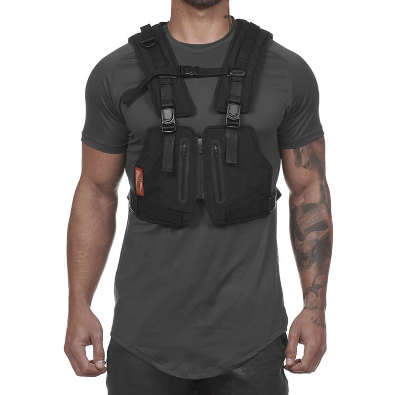 Multi-functional tactical vest printed outdoor protective vest