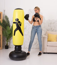 Thumbnail for Boxing Punching Bag Inflatable Free-Stand Tumbler Sandbag