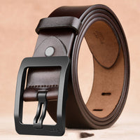 Thumbnail for Two Layers Of Cowhide Belt For Men With Needle Buckle Belt