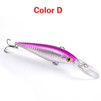 Thumbnail for 10PCS Minnow Fishing Lures Laser Hard Artificial Bait 3D Eyes 11cm 10g Fishing Wobblers Crankbait Minnows 6