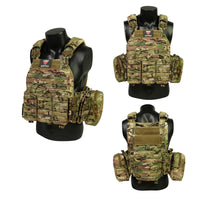 Thumbnail for Tactical Outdoor Military Fans Quick Release Tactical Vest Protective Waistcoat