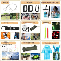 Thumbnail for Outdoor Camping Supplies Equipment Multifunctional Outdoor Survival Emergency Kit Tool Suit