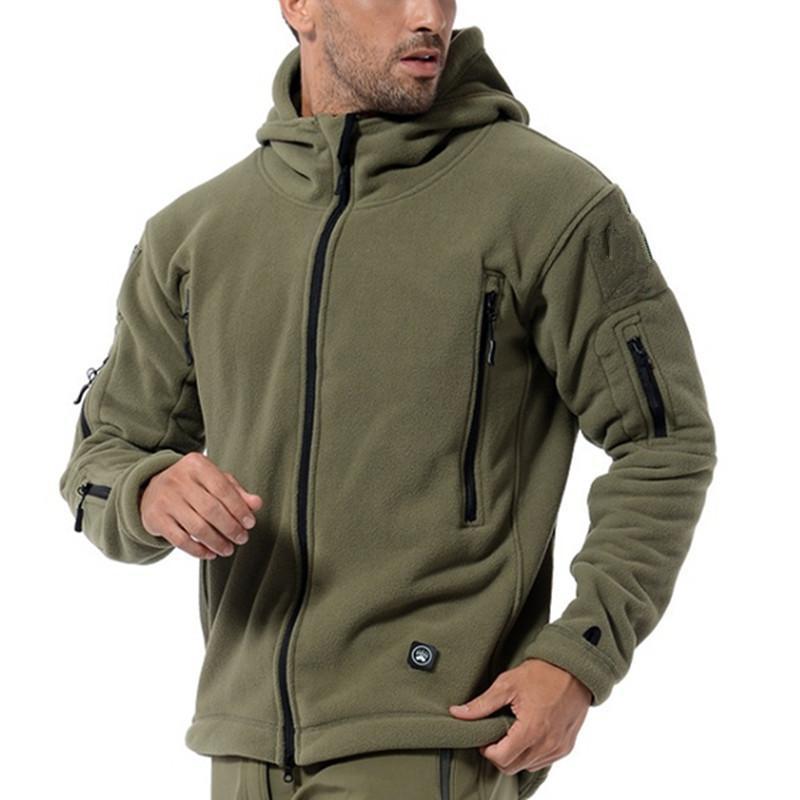 Men Military Winter Thermal Fleece Tactical Jacket