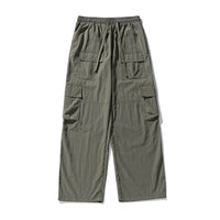 Thumbnail for Multi-pocket Design Spring New Drawstring Japanese Outdoor Loose Sports Casual Pants