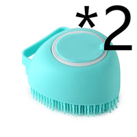 Thumbnail for Silicone Dog Bath Massage Gloves Brush Pet Cat Bathroom Cleaning Tool Comb Brush For Dog Can Pour Shampoo Dog Grooming Supplies
