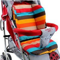Thumbnail for Baby Infant Stroller Seat Pushchair Cushion Cotton Mat Rainbow Color Soft Thick Pram Cushion Chair BB Car Seat Cushion