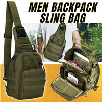 Thumbnail for Outdoor Tactical Sling Bag Military MOLLE Crossbody Pack Chest Shoulder Backpack