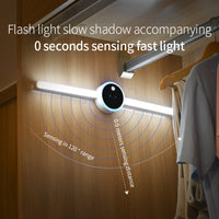 Thumbnail for Smart Cabinet Light Clock Timing Sensor Light Removable LED Wardrobe Light Manual Sweep Switch Light