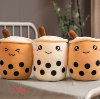 Thumbnail for Cute Fruit Drink Plush Stuffed Soft Strawberry Milk Tea Plush Boba Tea Cup Toy Bubble Tea Pillow Cushion Kids Gift