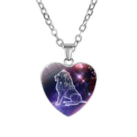 Thumbnail for Women's Zodiac Heart Pendant Necklace