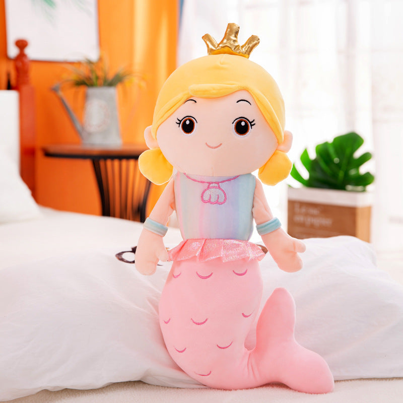 Mermaid plush toy girl pillow