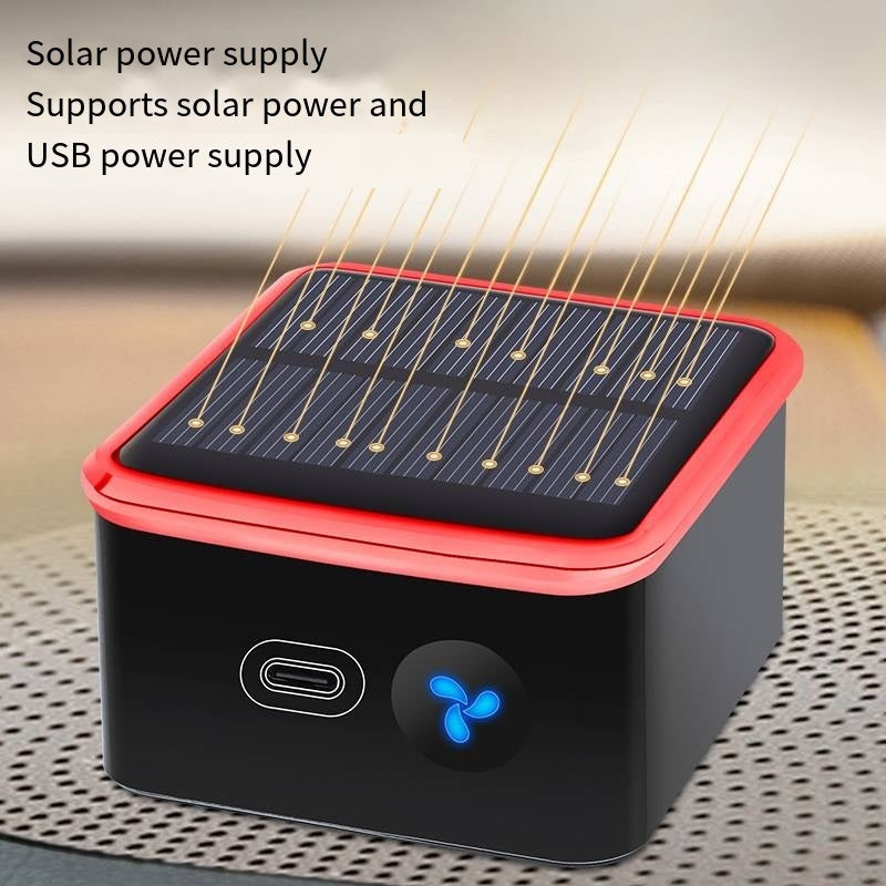 Car Mounted Solar Powered Air Purification Deodorization Sterilization Disinfection Device