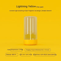 Thumbnail for New LED Camping Light Type-c Rechargeable Portable Night Light With High Transparency And Anti Drop Creative Atmosphere Light