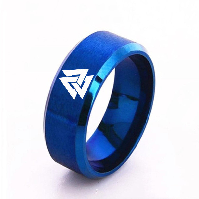 Stainless Steel Viking Odin Symbol Ring