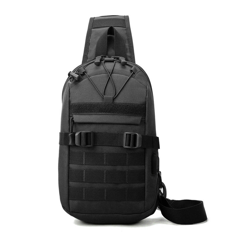 Outdoor Tactical Camouflage Military Fan Portable Chest Bag