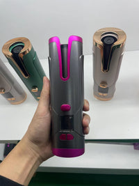 Thumbnail for Rechargeable Automatic Hair Curler Women Portable Hair Curling Iron LCD Display Ceramic Curly Rotating Curling Wave Styer