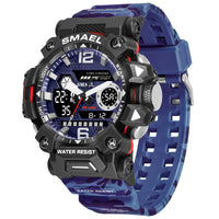 Thumbnail for Tactical Men Camouflage Alloy Military Style Luminous Waterproof Outdoor Electronic Watch