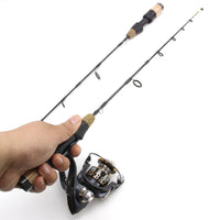 Thumbnail for Double Tip Ice Fishing Winter Spinning Wheel Tackle Set Fishing Rod