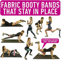 Thumbnail for Workout Resistance Bands Loop Set Fitness Yoga Legs & Butt Workout Exercise Band