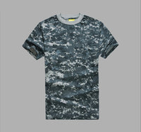 Thumbnail for Mesh Round Neck Foreign Military Camouflage T-shirt Military Fan Camouflage Short Sleeves