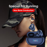 Thumbnail for Bone Conduction Headphones TWS Earbuds Ear Clip Bluetooth 5.3 Touch Wireless Earphone In-Ear Bass HIFI Sports Headset